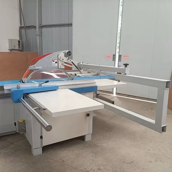 Machine de découpe de bois à Double lame de scie, 45 à 90 degrés, pour mélamine MDF, contreplaqué, Table coulissante de précision, scie à panneaux