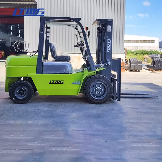 Chariot élévateur électrique Ltmg GPL 1,5 tonne 2 tonnes 3 tonnes 4 tonnes 5 tonnes 6 tonnes 7 tonnes 8 tonnes 10 tonnes Chariot élévateur diesel en stock